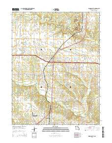 Kingdom City Missouri Current topographic map, 1:24000 scale, 7.5 X 7.5 Minute, Year 2015