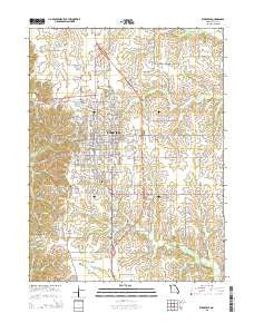 Kirksville Missouri Current topographic map, 1:24000 scale, 7.5 X 7.5 Minute, Year 2015