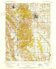 Kirksville Missouri Historical topographic map, 1:62500 scale, 15 X 15 Minute, Year 1938
