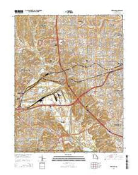 Kirkwood Missouri Current topographic map, 1:24000 scale, 7.5 X 7.5 Minute, Year 2015