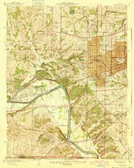 Kirkwood Missouri Historical topographic map, 1:24000 scale, 7.5 X 7.5 Minute, Year 1940