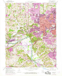Kirkwood Missouri Historical topographic map, 1:24000 scale, 7.5 X 7.5 Minute, Year 1954