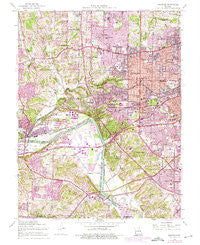 Kirkwood Missouri Historical topographic map, 1:24000 scale, 7.5 X 7.5 Minute, Year 1954