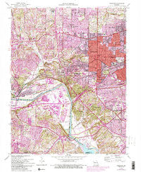 Kirkwood Missouri Historical topographic map, 1:24000 scale, 7.5 X 7.5 Minute, Year 1954