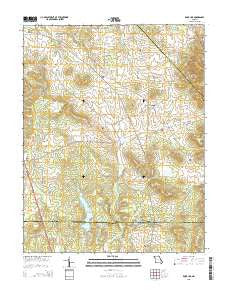 Knob Lick Missouri Current topographic map, 1:24000 scale, 7.5 X 7.5 Minute, Year 2015