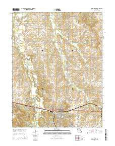 Knob Noster Missouri Current topographic map, 1:24000 scale, 7.5 X 7.5 Minute, Year 2014