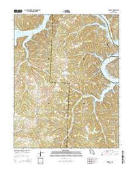 Knobby Missouri Current topographic map, 1:24000 scale, 7.5 X 7.5 Minute, Year 2015