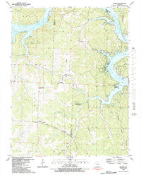 Knobby Missouri Historical topographic map, 1:24000 scale, 7.5 X 7.5 Minute, Year 1983