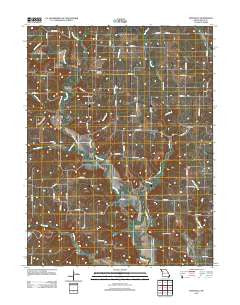 Knoxville Missouri Historical topographic map, 1:24000 scale, 7.5 X 7.5 Minute, Year 2012