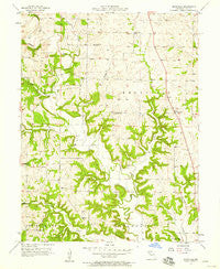 Knoxville Missouri Historical topographic map, 1:24000 scale, 7.5 X 7.5 Minute, Year 1957