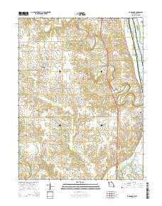 La Grange Missouri Current topographic map, 1:24000 scale, 7.5 X 7.5 Minute, Year 2015