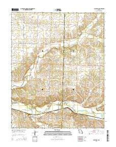 La Russell Missouri Current topographic map, 1:24000 scale, 7.5 X 7.5 Minute, Year 2015