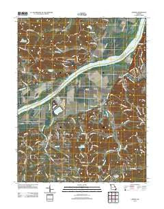 Labadie Missouri Historical topographic map, 1:24000 scale, 7.5 X 7.5 Minute, Year 2012