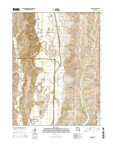Lagonda Missouri Current topographic map, 1:24000 scale, 7.5 X 7.5 Minute, Year 2014