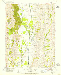 Lagonda Missouri Historical topographic map, 1:24000 scale, 7.5 X 7.5 Minute, Year 1953