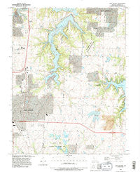 Lake Jacomo Missouri Historical topographic map, 1:24000 scale, 7.5 X 7.5 Minute, Year 1990