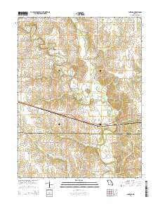 Lakenan Missouri Current topographic map, 1:24000 scale, 7.5 X 7.5 Minute, Year 2014