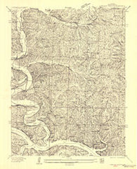 Lakeview Heights Missouri Historical topographic map, 1:24000 scale, 7.5 X 7.5 Minute, Year 1936