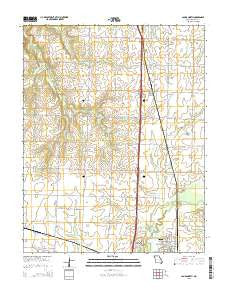 Lamar North Missouri Current topographic map, 1:24000 scale, 7.5 X 7.5 Minute, Year 2015