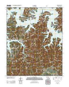 Lampe Missouri Historical topographic map, 1:24000 scale, 7.5 X 7.5 Minute, Year 2012