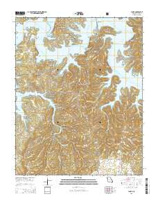 Lampe Missouri Current topographic map, 1:24000 scale, 7.5 X 7.5 Minute, Year 2015