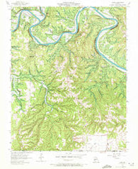Lampe Missouri Historical topographic map, 1:24000 scale, 7.5 X 7.5 Minute, Year 1956