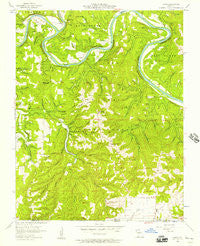 Lampe Missouri Historical topographic map, 1:24000 scale, 7.5 X 7.5 Minute, Year 1956