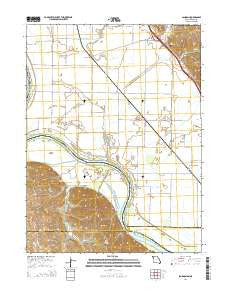 Langdon Missouri Current topographic map, 1:24000 scale, 7.5 X 7.5 Minute, Year 2014