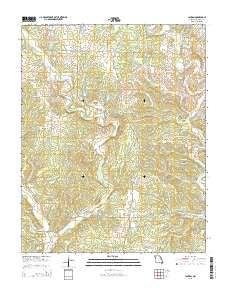 Lanton Missouri Current topographic map, 1:24000 scale, 7.5 X 7.5 Minute, Year 2015