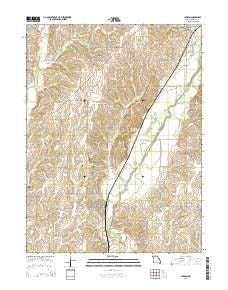 Laredo Missouri Current topographic map, 1:24000 scale, 7.5 X 7.5 Minute, Year 2014