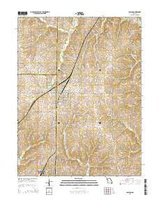 Lawson Missouri Current topographic map, 1:24000 scale, 7.5 X 7.5 Minute, Year 2014