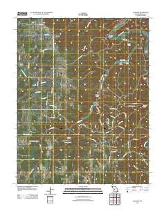Leadmine Missouri Historical topographic map, 1:24000 scale, 7.5 X 7.5 Minute, Year 2012