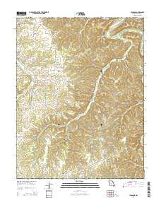 Leadmine Missouri Current topographic map, 1:24000 scale, 7.5 X 7.5 Minute, Year 2015