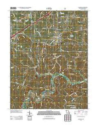 Leasburg Missouri Historical topographic map, 1:24000 scale, 7.5 X 7.5 Minute, Year 2012