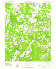 Leasburg Missouri Historical topographic map, 1:24000 scale, 7.5 X 7.5 Minute, Year 1948
