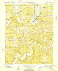 Leasburg Missouri Historical topographic map, 1:24000 scale, 7.5 X 7.5 Minute, Year 1948