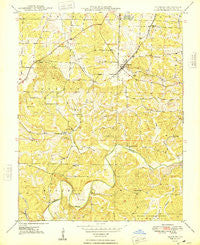Leasburg Missouri Historical topographic map, 1:24000 scale, 7.5 X 7.5 Minute, Year 1948