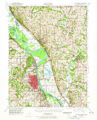 Leavenworth Kansas Historical topographic map, 1:62500 scale, 15 X 15 Minute, Year 1948