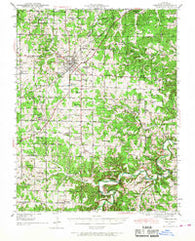 Lebanon Missouri Historical topographic map, 1:62500 scale, 15 X 15 Minute, Year 1941