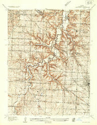 Lees Summit Missouri Historical topographic map, 1:24000 scale, 7.5 X 7.5 Minute, Year 1934