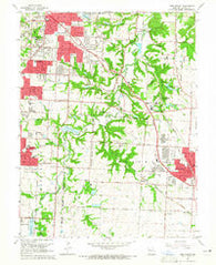 Lees Summit Missouri Historical topographic map, 1:24000 scale, 7.5 X 7.5 Minute, Year 1964