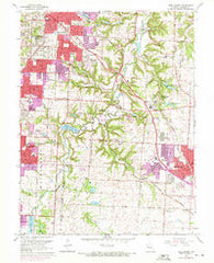 Lees Summit Missouri Historical topographic map, 1:24000 scale, 7.5 X 7.5 Minute, Year 1964