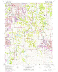 Lees Summit Missouri Historical topographic map, 1:24000 scale, 7.5 X 7.5 Minute, Year 1964