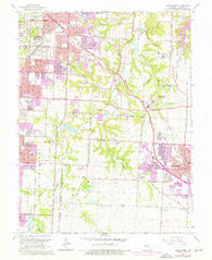 Lees Summit Missouri Historical topographic map, 1:24000 scale, 7.5 X 7.5 Minute, Year 1964