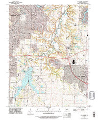 Lees Summit Missouri Historical topographic map, 1:24000 scale, 7.5 X 7.5 Minute, Year 1990