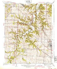 Lees Summit Missouri Historical topographic map, 1:31680 scale, 7.5 X 7.5 Minute, Year 1939