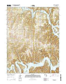 Leesville Missouri Current topographic map, 1:24000 scale, 7.5 X 7.5 Minute, Year 2014