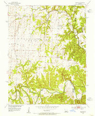 Leesville Missouri Historical topographic map, 1:24000 scale, 7.5 X 7.5 Minute, Year 1953