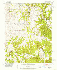 Leesville Missouri Historical topographic map, 1:24000 scale, 7.5 X 7.5 Minute, Year 1953