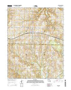 Leeton Missouri Current topographic map, 1:24000 scale, 7.5 X 7.5 Minute, Year 2014